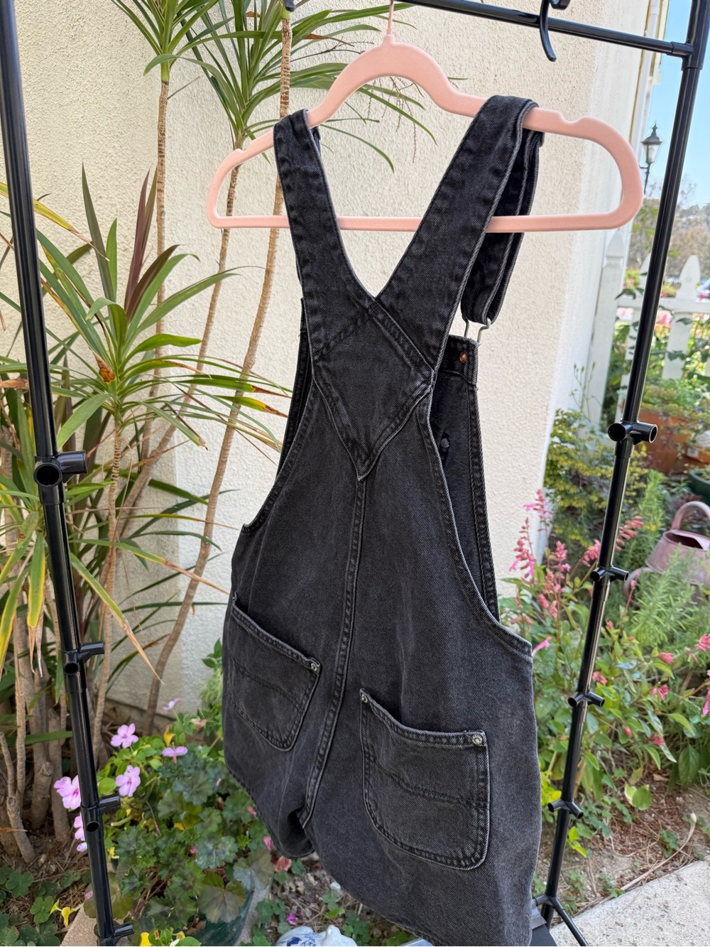Black Old Navy Shorts Overalls Size Small - Picture 2 of 8